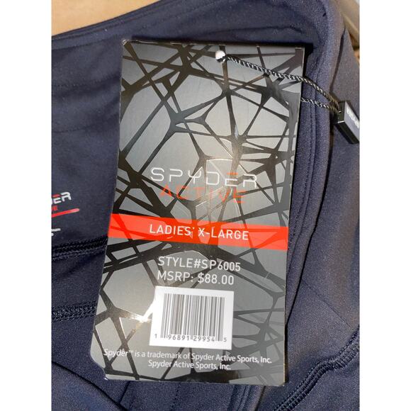 NWOT $88 Spyder Active Ladies XL STYLE #SP6005 Black Drawstring Pants Pockets - Picture 5 of 12